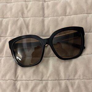 Tory Burch Black Oversized Sunglasses